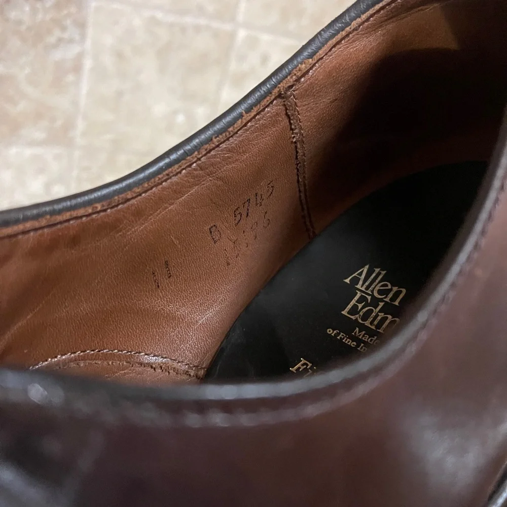 Men's Cap-Toe Oxford Dress Shoes - Dark Brown Size 11B